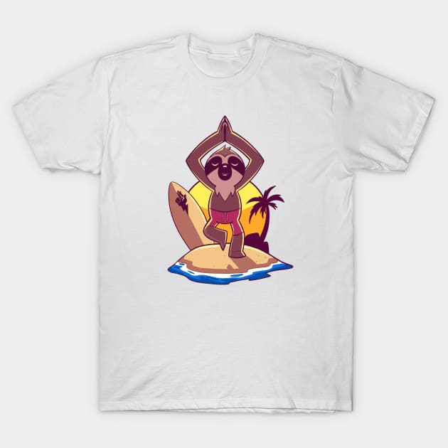 YOGA SLOTH RAYO T-Shirt by RAYO